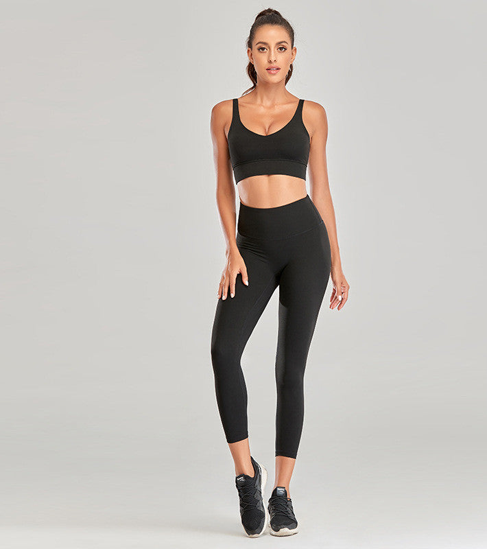 Women’s Yoga Set – High-Impact Sports Bra & Leggings Gym Suit