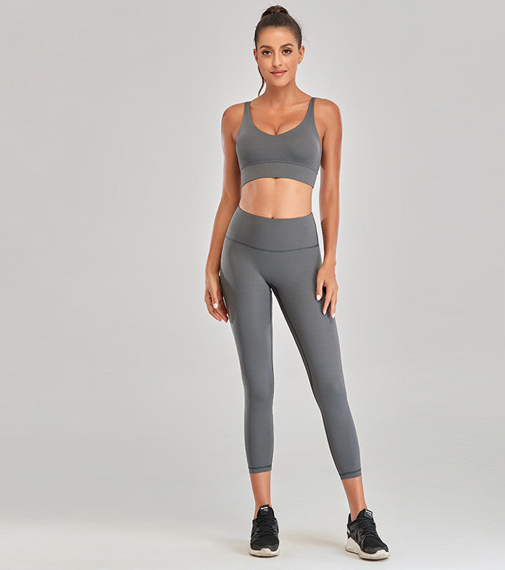 Women’s Yoga Set – High-Impact Sports Bra & Leggings Gym Suit