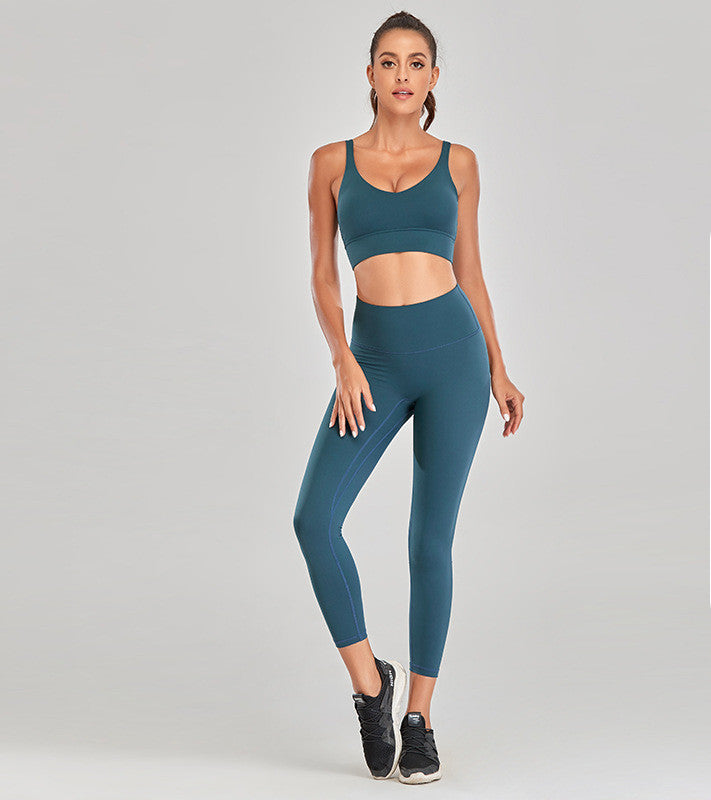 Women’s Yoga Set – High-Impact Sports Bra & Leggings Gym Suit