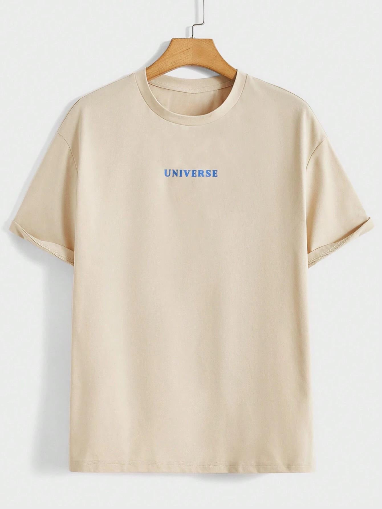 Believe In Yourself Universe T-Shirt – Funny Short Sleeve Pullover for Men